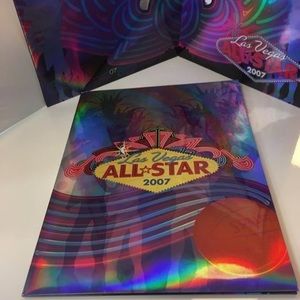💚NBA ALL*STAR Vegas 2007 Lanyard,Pin,Folder Set💚